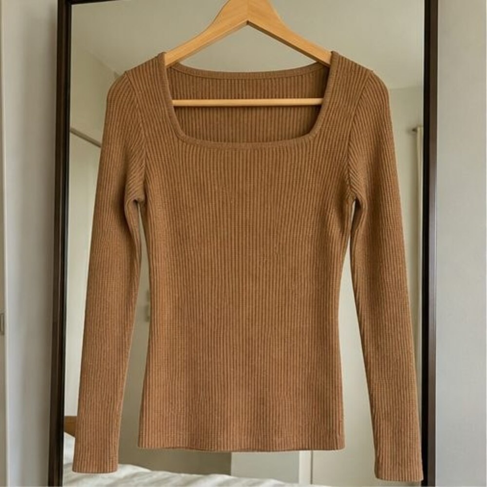 Charcoal V Neck Top